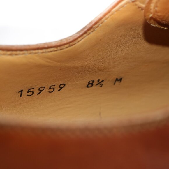 Magnanni Mens Saffron Oxfords Size 8.5 M Tan Brown Leather Cap Toe Dress Shoes main image 9